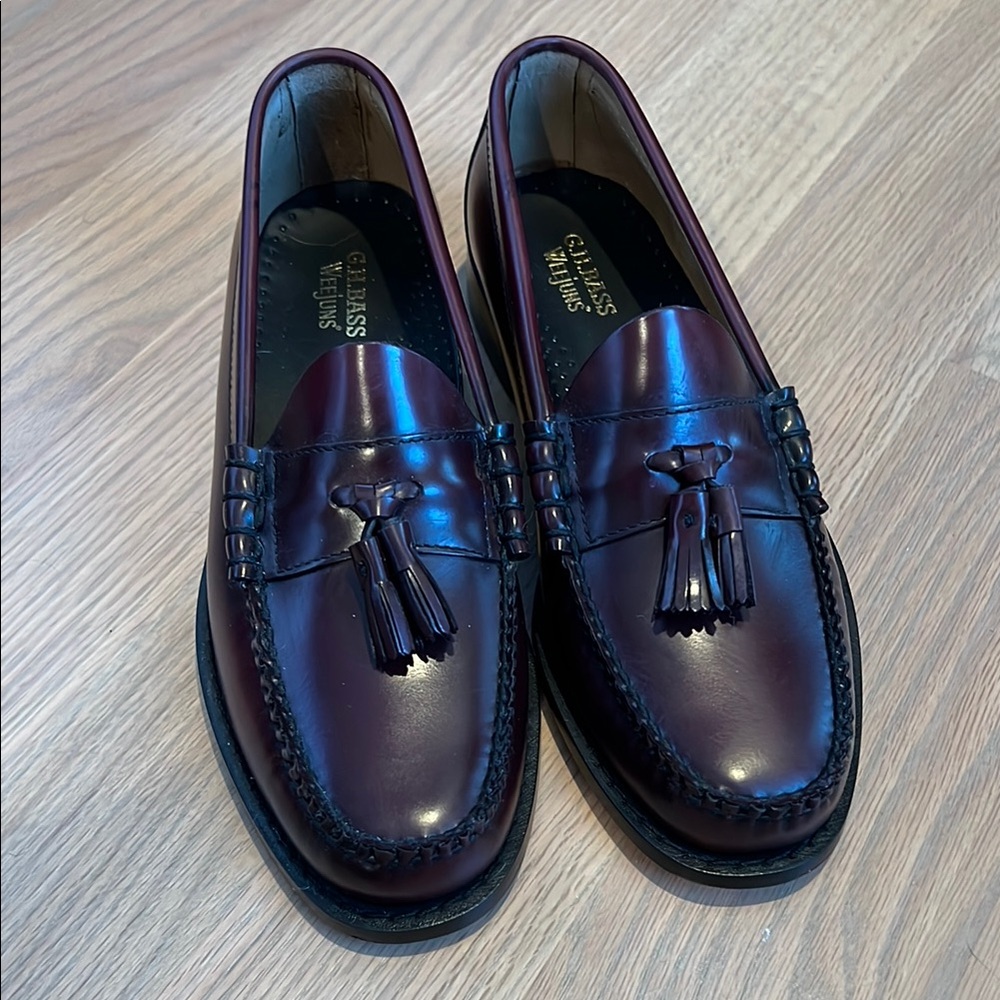 G.H. Bass & Co. Men's Tassel Weejun Loafers in Wine